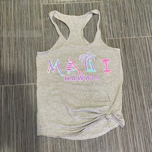 Women’s gray Maui Hawaii tank top size M